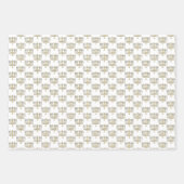 Feuille De Papier Cadeau Hand Drawn Hanukah Menorah Candles (Devant 3)