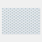 Feuille De Papier Cadeau Hand Drawn Hanukah Menorah Candles (Devant)