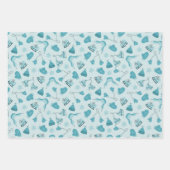 Feuille De Papier Cadeau Hand Drawn Winter Pattern Mix Wrapping Paper Set3 (Devant)