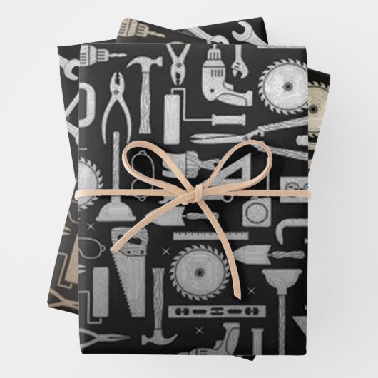 Feuille De Papier Cadeau Handyman Tools, collection (En situation)