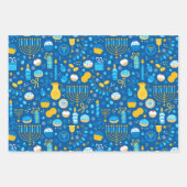 Feuille De Papier Cadeau Hanouka (Devant)