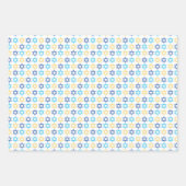 Feuille De Papier Cadeau Hanouka moderne (Devant)