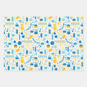 Feuille De Papier Cadeau Hanoukka (Devant 3)