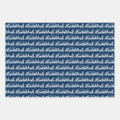 Feuille De Papier Cadeau Hanoukka aux jolies bulles de neige (Devant 2)