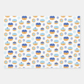 Feuille De Papier Cadeau Hanoukka Jelly Donut Star of David Wrapping Paper (Devant 3)