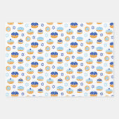 Feuille De Papier Cadeau Hanoukka Jelly Donut Star of David Wrapping Paper (Devant 2)