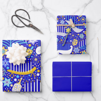 Feuille De Papier Cadeau Hanoukka maximale