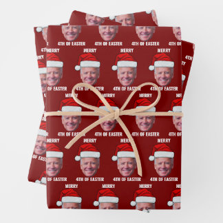 Feuille De Papier Cadeau Happy 4th Of Easter Christmas