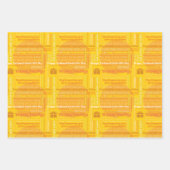 Feuille De Papier Cadeau Happy Days Wrap : rouge, jaune, bleu (Devant 2)