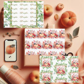 Feuille De Papier Cadeau Happy Fall Little Pumpkin Greenery Wreath Party