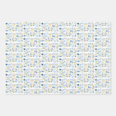 Feuille De Papier Cadeau Happy Hanoukka Wrapping Paper 3 Pack (Devant 2)