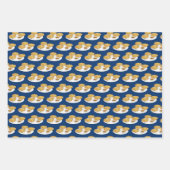 Feuille De Papier Cadeau Happy Latkes Apple Sauce Sour Cream Hanoukka (Devant)