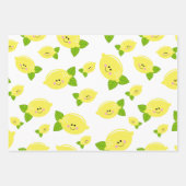 Feuille De Papier Cadeau Happy Lemon Wrapper Paper Set (Devant)