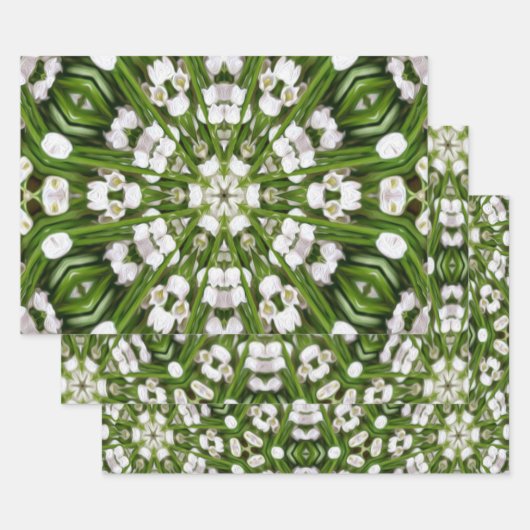 Feuille De Papier Cadeau Happy May lily motif (Lot)