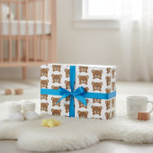 Feuille De Papier Cadeau Happy Teddy Bear Cadeau - Sourires instantanés