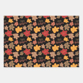 Feuille De Papier Cadeau Happy Thanksgiving (Devant 2)