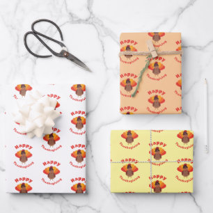 Feuille De Papier Cadeau Happy Thanksgiving