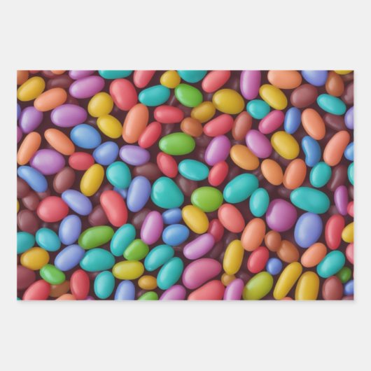 Feuille De Papier Cadeau Haricots Jelly (Devant)