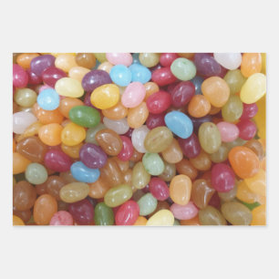 Feuille De Papier Cadeau Haricots Jelly Colorés