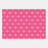 Feuille De Papier Cadeau Harlequin Marocain Checker do-it-yourself Couleurs (Devant 2)