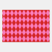 Feuille De Papier Cadeau Harlequin Marocain Checker do-it-yourself Couleurs (Devant)