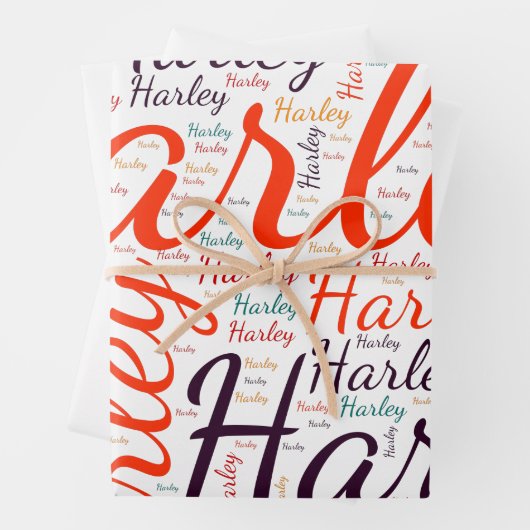 Feuille De Papier Cadeau Harley (En situation)