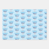 Feuille De Papier Cadeau Harris Walz 2024 pour le président (Devant 3)