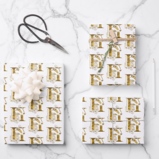 Feuille De Papier Cadeau Harry Potter | Aguamenti HUFFLEPUFF™ Graphic (Recto)