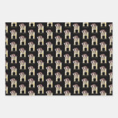 Feuille De Papier Cadeau Harry Potter | Aquarelle Badger HUFFLEPUFF™ (Devant 2)