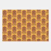 Feuille De Papier Cadeau Harry Potter | Badge Gryffindor QUIDDITCH™ (Devant 3)