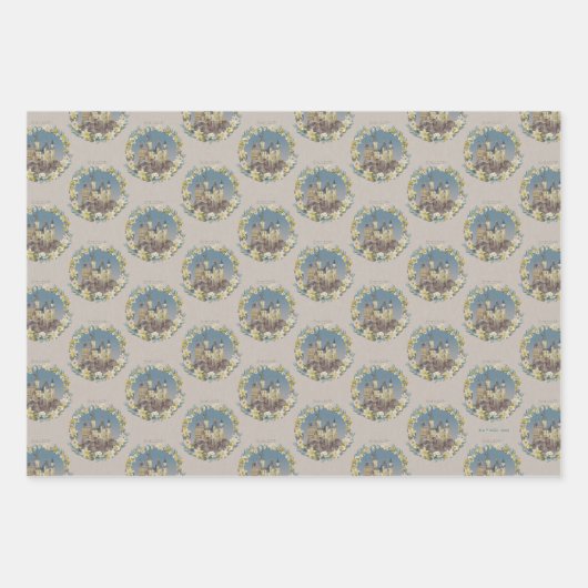 FEUILLE DE PAPIER CADEAU HARRY POTTER™ | CHÂTEAU HOGWARTS™ (Devant)