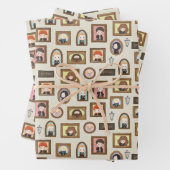 Feuille De Papier Cadeau HARRY POTTER™ Chibi Image Frame Motif (En situation)