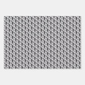 Feuille De Papier Cadeau Harry Potter | "Free Dobby" Silhouette Typographie (Devant 2)