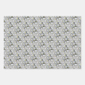 Feuille De Papier Cadeau Harry Potter | Geometric Deathly Hallows (Devant 2)
