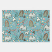 Feuille De Papier Cadeau HARRY POTTER™ HOGWARTS™ Motif de cookies de Noël (Devant)