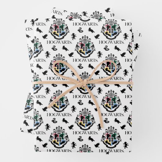 Feuille De Papier Cadeau Harry Potter | HOGWARTS™ Pride School Crest (En situation)