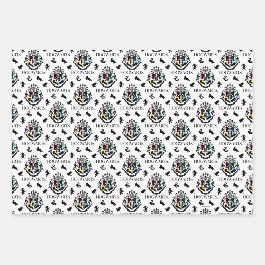 Feuille De Papier Cadeau Harry Potter | HOGWARTS™ Pride School Crest (Devant)