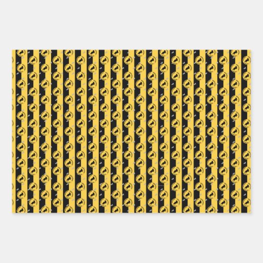 Feuille De Papier Cadeau Harry Potter | HUFFLEPUFF™ Caractéristiques graphi (Devant)