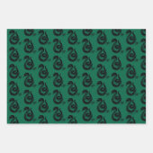 Feuille De Papier Cadeau Harry Potter | Slytherin Snake Icon (Devant)
