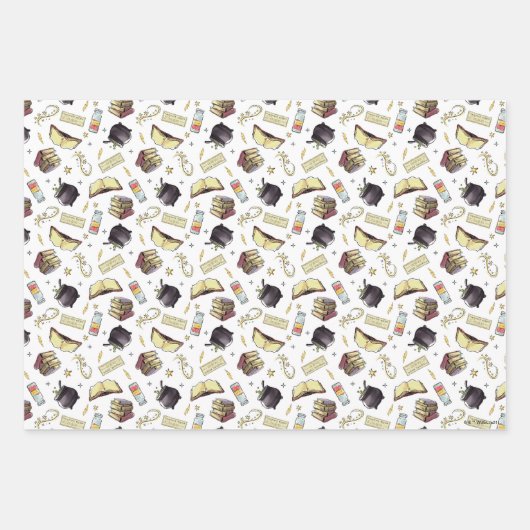 Feuille De Papier Cadeau HARRY POTTER™ Spects & Books Motif (Devant)