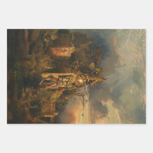 Feuille De Papier Cadeau Haunted House (par Thomas Moran) (Devant)