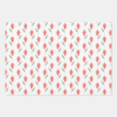 Feuille De Papier Cadeau Hawaii Print fleur de gingembre rouge (Devant 3)