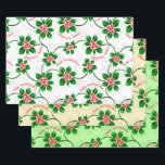 Feuille De Papier Cadeau Hawaiian Holly Mele Kalikimaka Christmas Red Trio<br><div class="desc">Mele Kalikimaka est l'expression hawaï de Joyeux Noël & Joyeux Fêtes ! Cette illustration montre une interprétation tropicale du saint dans des couleurs vives et des gradients subtils. Le lettrage est taché de neige pour une surprise supplémentaire. Ce design est disponible sur une variété de produits pour la maison et...</div>