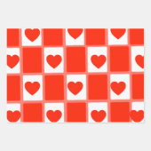 Feuille De Papier Cadeau heart custom Sustainable Premium Crew Sock (Devant 2)