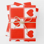 Feuille De Papier Cadeau heart custom Sustainable Premium Crew Sock (En situation)