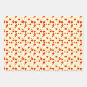 Feuille De Papier Cadeau Hearts Pattern custom backgrounds Wrapping Paper (Devant 3)