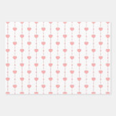 Feuille De Papier Cadeau Heartstrings in Pink (Devant 3)