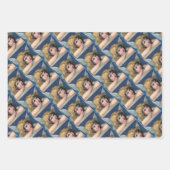 Feuille De Papier Cadeau Heavenly angel daydreaming on a cloud in the sky (Devant 3)