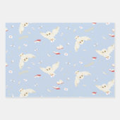 Feuille De Papier Cadeau Hedwig Owl Post Letters and Books Pattern (Devant 2)