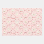Feuille De Papier Cadeau Hedwig Pink Ribbon Pattern (Devant 2)